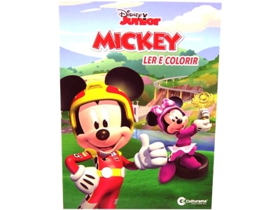 Livro Médio Ler e Colorir Mickey